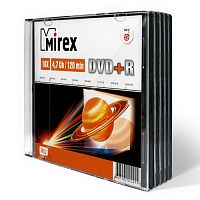 Диск MIREX DVD+R 4,7 Гб 16x Slim case (1/200)
