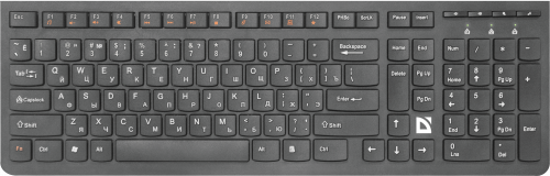 Клавиатура беспроводная DEFENDER UltraMate SM-535 RU, мультимедиа, черная (1/20) (45535) фото 2