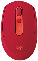 Беспроводная оптическая мышь Logitech M590 Silent (1000dpi) USB (7but) (910-005211), красный