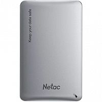 Внешний корпус Netac WH12 для HDD/SSD, 2.5", алюминий серебро (USB 3.0 /Type A / Type C) (NT07WH12-30AC)