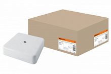 Коробка распаячная КР 75х75х20 ОП белая IP40 TDM (10/100) (SQ1401-0203)