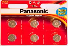 Элемент питания PANASONIC Power Cells CR2025  BL6   (6/120/600)