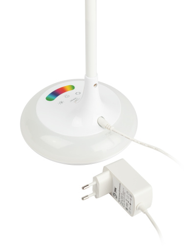 Светильник светодиодный ЭРА настольный NLED-481-10W-W с RGB ночником белый (1/8) (Б0048591) фото 4