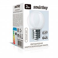 Лампа светодиодная SMARTBUY CLEAR G45-03W/3000/E27 (SBL-G45C-03-30K-E27) (10/100)