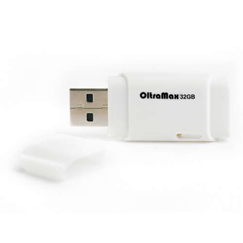 Флеш-накопитель USB  32GB  OltraMax  240  белый (OM-32GB-240-White) фото 2
