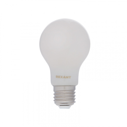 Лампа светодиодная REXANT филаментная Груша A60 11.5 Вт 1320 Лм 4000K E27 матовая колба (10/100)