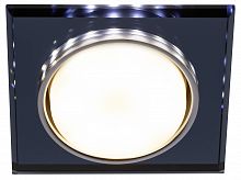 Светильник ЭРА встраиваемый с LED подсветкой DK LD50 BK GX53 черный (1/50) (Б0057473)
