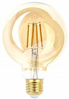 Лампа светодиодная ЭРА F-LED G95-7W-824-E27 gold E27 / Е27 7Вт филамент шар золотистый теплый белый свет (1/20) (Б0047662)