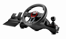 Игровой руль DEFENDER Extreme PC/PS3,12 кнопок,рычаг передач (1/2) (64388)