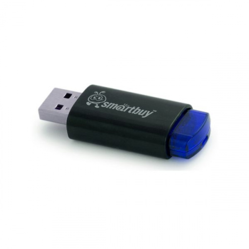 Флеш-накопитель USB  64GB  Smart Buy  Click  чёрный/синий (SB64GBCL-B) фото 3