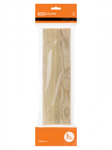 Накладка на бревно деревянная универсальная НБУ 1Пх4 260 мм, сосна TDM (1/6/48) фото 2