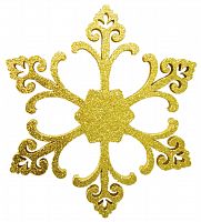 Фигура елочная  NEON-NIGHT "Снежинка "Морозко", 66 см, цвет золотой (1/8) (502-371)
