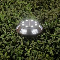 Светильник ЭРА уличный ERAST024-01 на солнечной батарее подсветка Таблетка, сталь, пластик d 11 см (1/24) (Б0057662)