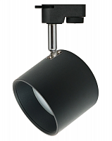 Светильник трековый ЭРА TR15 GX53 BK/SL однофазный под лампу черный/серебро (1/30) (Б0048546)