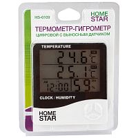 Термометр-гигрометр цифровой HOMESTAR HS-0109   с выносным датчиком (1/30/120) (104304)