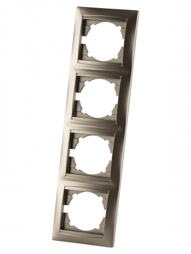 Рамка 4-х постовая вертикальная бронза , с/у, "Лама" (12/144) TDM (SQ1815-0735) фото 5