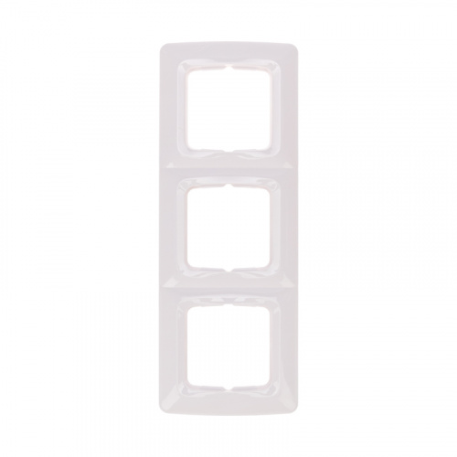 Рамка KRANZ серии DEA 3-я горизонтальная Бел  (1/120) (KR-78-0227)