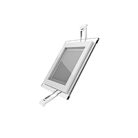 Светильник светодиодный GAUSS встраиваемый,, квадратный с декоративным стеклом, 6W 4000K 1/40 (948111206)