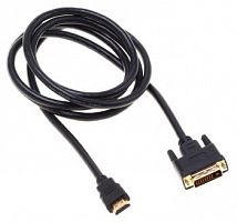 Кабель аудио-видео Buro HDMI (m)/DVI-D (Dual Link) (m) 1.8м. Позолоченные контакты черный (BHP RET H