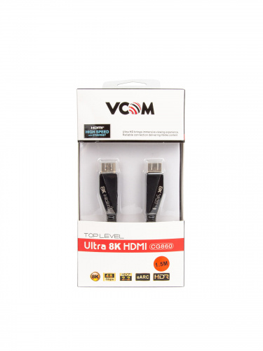 Кабель HDMI 19M/M,ver. 2.1, 8K@60 Hz 1.5m VCOM <CG860-1.5M> (1/40) фото 4