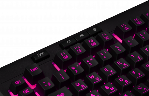 Клавиатура игровая Redragon Shiva RU,RGB, 26 anti-ghost keys, черный (1/10) (77689) фото 11