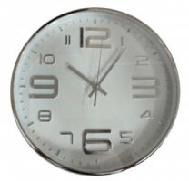 Innova Часы W09642, материал пластик, диаметр 30 см, цвет серебро/белый (8/144)
