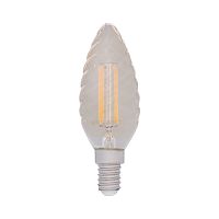 Лампа светодиодная REXANT филаментная Витая свеча LCW35 7.5 Вт 600 Лм 2400K E14 золотистая колба (10/100)