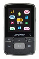 Плеер Hi-Fi Flash Digma Z4 BT 16Gb черный/1.5"/FM/microSD/clip