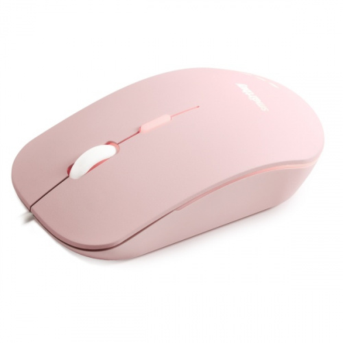 Мышь проводная Smartbuy 288, бесшумная, с подсветкой, (SBM-288-P), розовая (1/40) фото 4