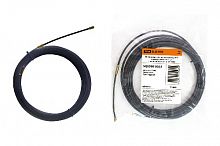 Нейлоновая кабельная протяжка НКП диаметр 4мм длина 15м с наконечниками (черная) TDM (1/10/40)