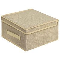 Коробка для хранения с ручкой, текстиль, размер: 30*30*16см (1/20) (104959)