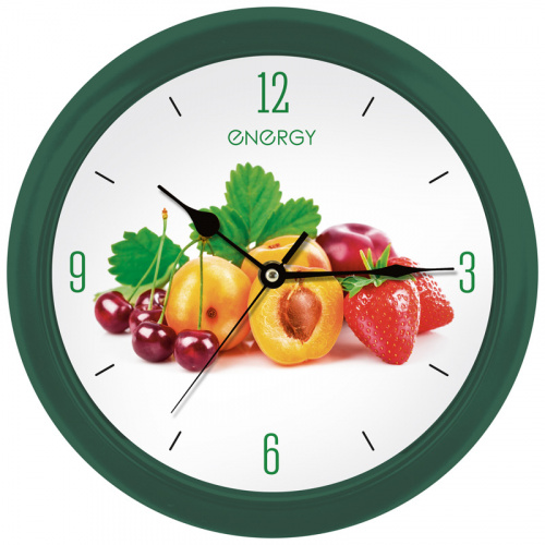 Часы настенные кварцевые ENERGY модель ЕС-112 фрукты (1/20) фото 2