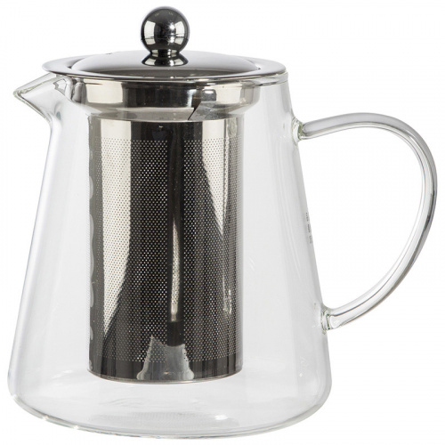 Чайник заварочный AROMA, объем:750 мл (боросиликатное стекло, нерж.сталь) (1/24) (008247) фото 2