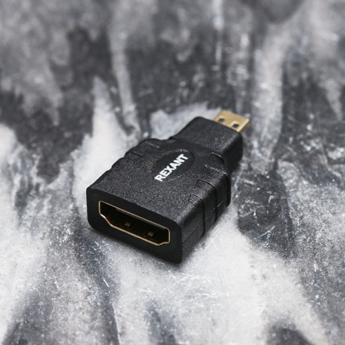Переходник штекер micro HDMI - гнездо HDMI REXANT (10/400) (17-6815) фото 2