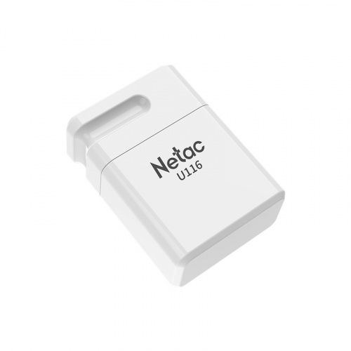 Флеш-накопитель USB  32GB  Netac  U116 mini  белый (NT03U116N-032G-20WH)