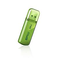 Флеш-накопитель USB  64GB  Silicon Power  Helios 101  зелёный (SP064GBUF2101V1N)