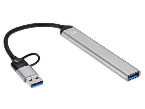 USB-концентратор TypeC+adapter-->USB3.0+2USB2,0+SD+TF, VCOM <DH297> (1/150) фото 2