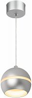 Светильник ЭРА потолочный подвесной PL21 SL GX53 шар серебро (1/50) (Б0058505)