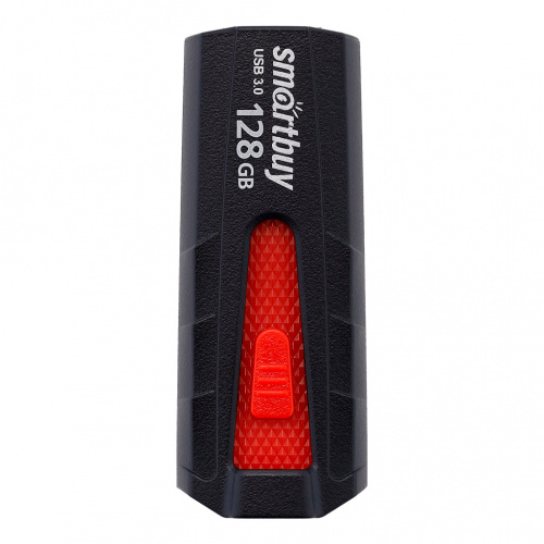 Флеш-накопитель USB 3.0  128GB  Smart Buy  Iron  чёрный/красный (SB128GBIR-K3)