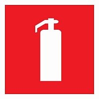Наклейка REXANT знак пожарной безопасности "Огнетушитель"200*200 мм (5/100) (56-0051)