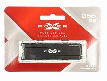 Внутренний SSD  Silicon Power  256GB  XD80, PCIe 3x4, R/W - 3400/3000 MB/s, (M.2), 2280, TLC 3D NAND