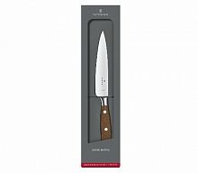 Кухонный нож Victorinox Grand Maitre, кованый, шеф, прямая заточка, лезвие 150 мм., дерево (подар. коробка) (7.7400.15G)
