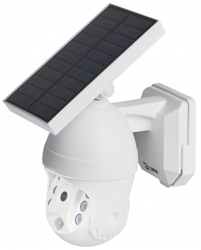 Светильник ЭРА уличный ERAFS012-10 фасадный на солнечной батарее настенный Камера с датчиком движения 6 LED (1/6) (Б0057600)