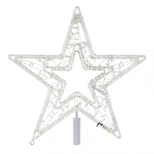 Фигура светодиодная NEON-NIGHT «Звезда» 80 см, 80 светодиодов, с трубой и подвесом, цвет свечения теплый белый/белый  (1/1) фото 2