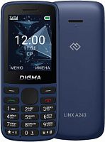 Мобильный телефон Digma A243 Linx 32Mb 32Mb темно-синий моноблок 2Sim 2.4" 240x320 GSM900/1800 GSM1900 (1888906)