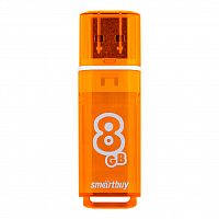 Флеш-накопитель USB  8GB  Smart Buy  Glossy  оранжевый (SB8GBGS-Or)