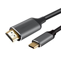 Кабель-адаптер USB 3.1 Type-Cm --> HDMI A(m) 4K@60Hz, 1.8m ,Aluminium Shell,VCOM <CU423MC-1.8M> (1/75)