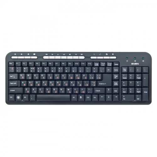 Клавиатура SVEN Standard 309M USB чёрная (1/20) (SV-03100309UB)