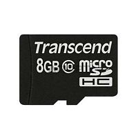 MicroSD  8GB  Transcend Class 10 без адаптера