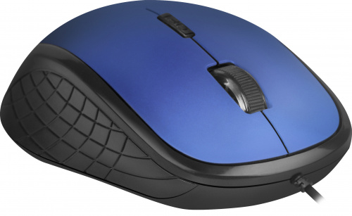 Мышь DEFENDER Accura MM-520, синяя, USB, проводная, оптическая, 6 кнопок, 1600dpi, кабель 1,8м (1/40) (52520) фото 5